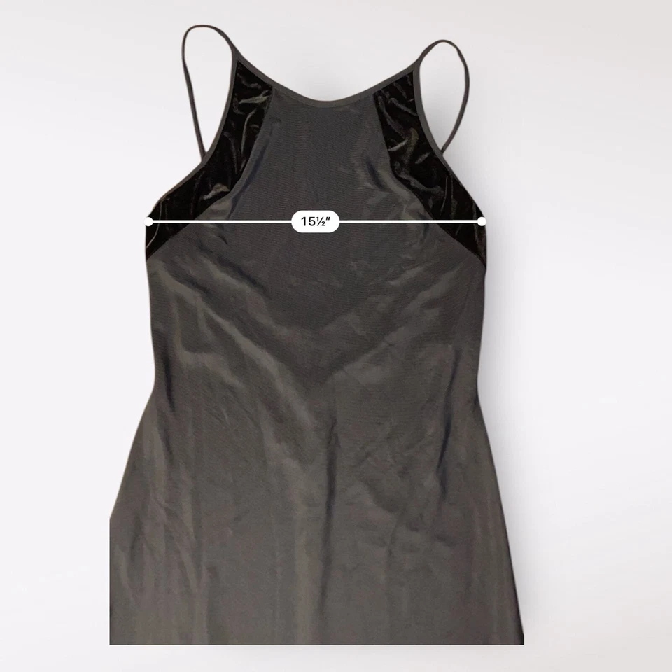 Maxi Vestido Jessica McClintock Gunne Sax Vintage Años 90 Terciopelo Talla 9/10 Negro Foto 4 de 4