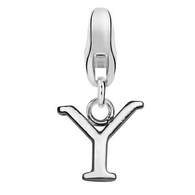 Dream Charms Damen Charm-Anhänger 925 Sterling Silber rhodiniert Buchstabe Y