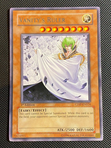Yugioh Vanity's Ruler CDIP-EN024 Rare 1st Edition LP | eBay