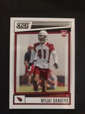 2022 Score Myjai Sanders  RC #319 Arizona Cardinals