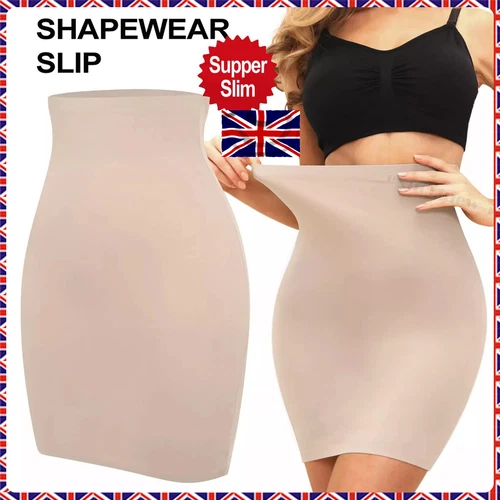 Women Shaping Half Slips Body Shaper Under Skirt Tummy Control Slimming Slip - Bild 1 von 23