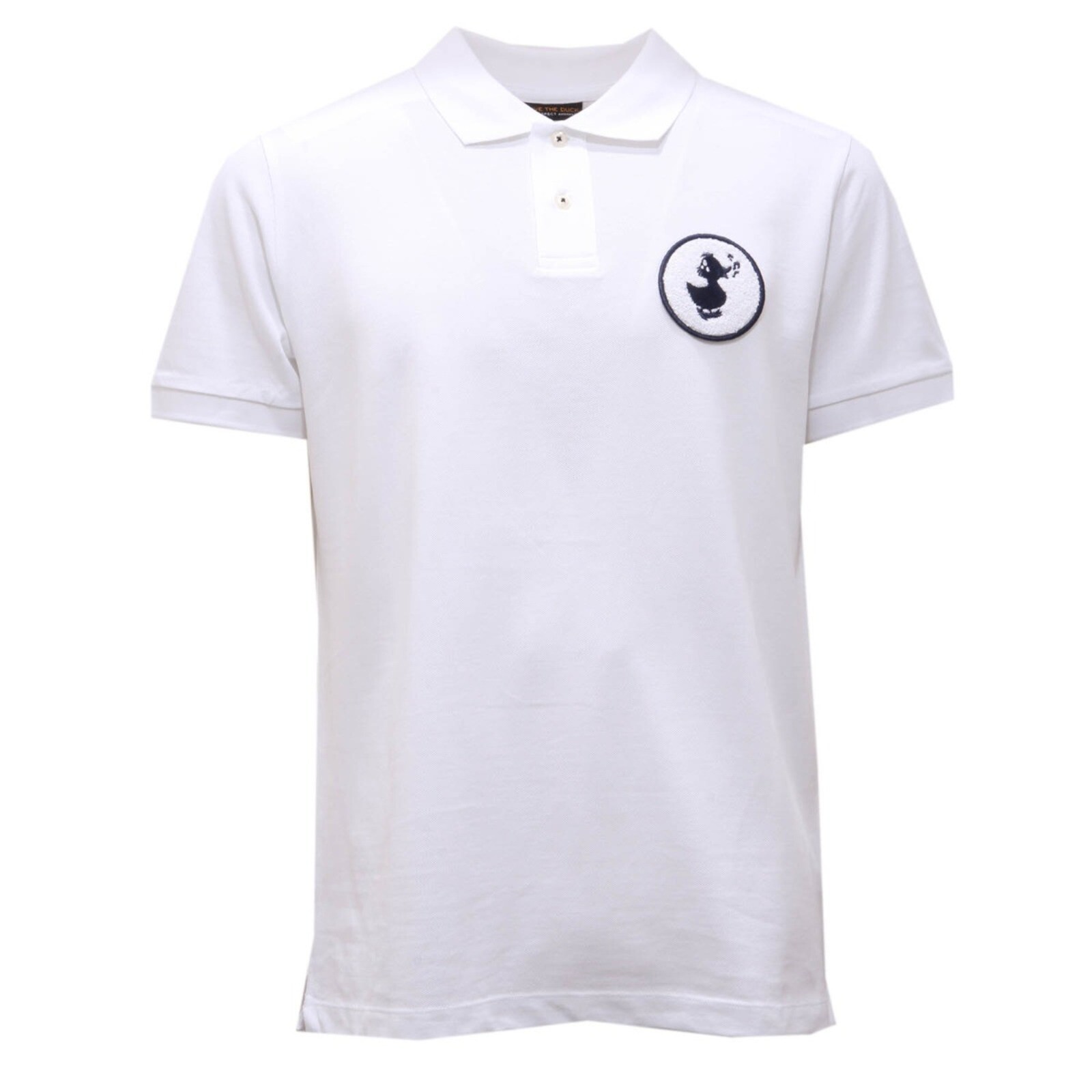 1795AH polo uomo SAVE THE DUCK белая хлопчатобумажная рубашка поло piquet для мужчин 15890₽