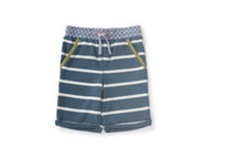 Matilda Jane Boys Sz 2 Show Your Stripes Shorts Blue White Stripe Pocket NEW NIP