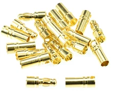 Apex RC Products 3.5mm Male / Female Gold Bullet Connectors Plugs -10 Pair #1102