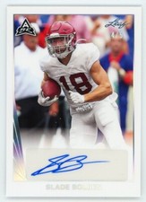 Slade Bolden 2021 Leaf Memories College Football ARC Auto Silver Spectrum #4/5