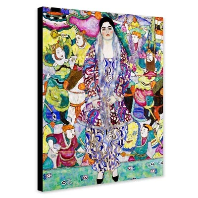 Portrait of Friederike Maria Beer - Gustav Klimt - Canvas Wall Art Framed Print - Image 1 of 4