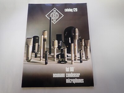 Original 1984 Neumann Transister Condensor Microphones Catalog U87 U47 KM83 KM86