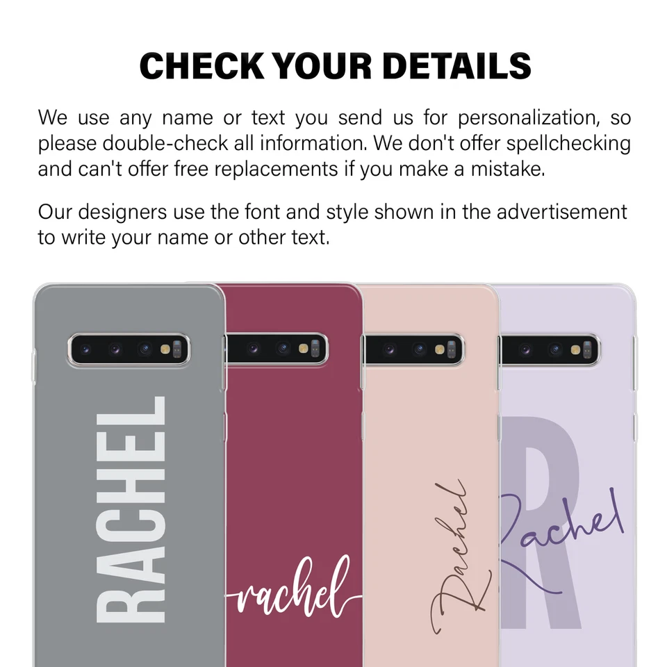 FUNDA SUAVE FUNDA PERSONALIZADA QUE PERTENECE A MAMÁ NOMBRE REGALO PARA SAMSUNG S20 S10+ S8 Foto 4 de 4