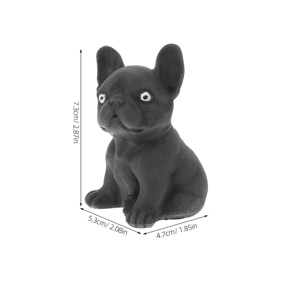 4pcs Desktop Dog Statue Outdoor Dog Statue Resin Dog Statue Dog