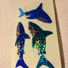 1 SQUARE HAMBLY DOLPHINS STICKER RARE VINTAGE NEW 3 PCS