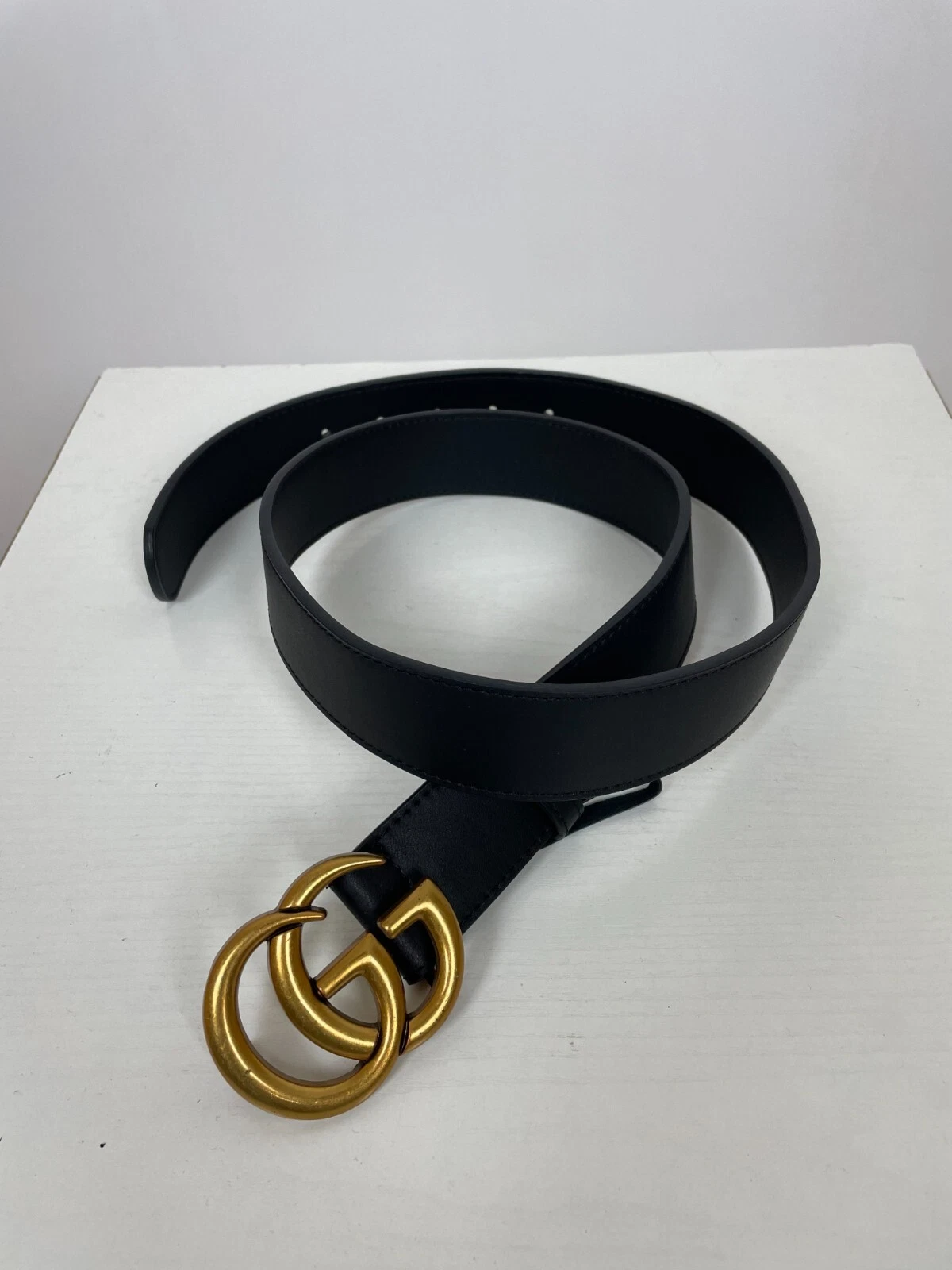 Ceinture noire Gucci GG