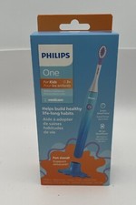 NEW - Philips One For Kids Sonicare In Blue w/ Smartimer  Fun Stand. Battery