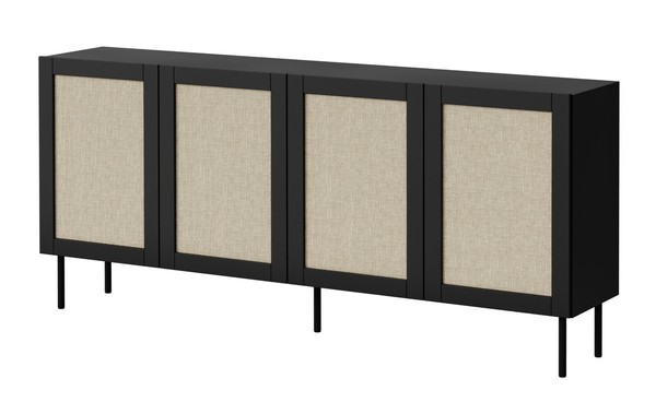 Kommode Juta Wohnzimmerschrank 200X90X40 Cm Sideboard 4 TüRen-image
