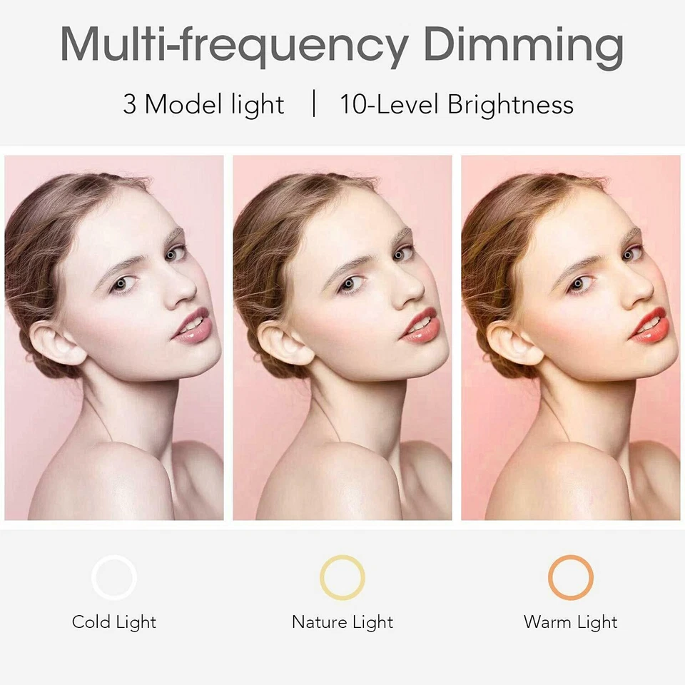10" LED Ring Light with Stand Photographic Selfie Studio Tripod for Smartphone - Image 3 of 4
