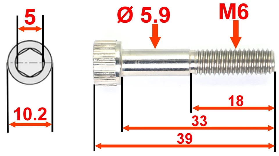 KIND SHOCK Supernatural+i950: 2 pernos de sujeción en TITANIO para tija de sillín ajustable Foto 2 de 3