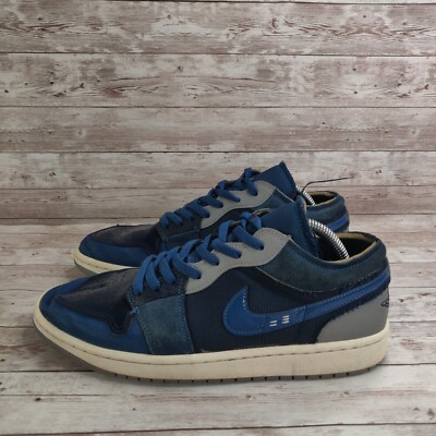 Jordan 1 Low SE Men's Size 9.5 Craft Obsidian Ashen Slate DR8867-400 Blue