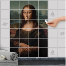 Naklejki na płytki FoLIESEN - samoprzylepny obraz płytek - Mona Nose