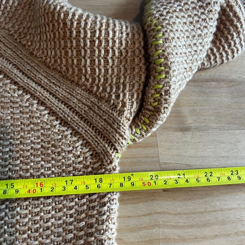 prAna Womens Cades Cove Waffle Knit Sweater XTRA-SMALL in Earth Bound Wool Blend - Picture 9 of 10