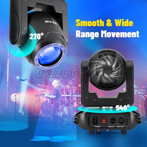 Paidun LED 100W Regenbogen Effekt Halo Beam Gobo Wash Moving Head Bühnenlicht DMX - Bild 3 von 11