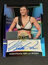 MONTANA DE LA ROSA AUTO 2025 LEAF METAL WOMEN OF SPORT BLUE PRIZM 2/8 MMA 🔥🔥