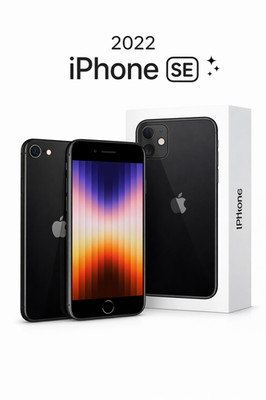 iPhone SE 2022 3. Gen 5G 64GB Schwarz entsperrt Smartphone + Apple BOX Grade A++