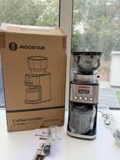 Aigostar Electric Burr Coffee Grinder Machine Stainless Steel B30203A4S