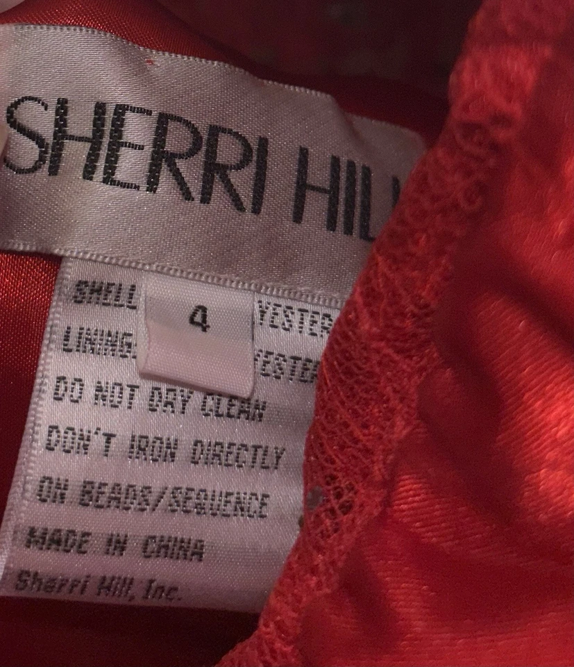 Vestido Sherri Hill Red Hoco; Novo em folha, nunca usado, tamanho 4 - Imagem 3 de 4