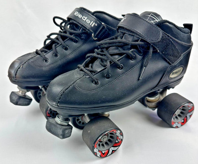 Riedell Dart Quad Roller Skates -  Size 9 - Black   Used / No Box