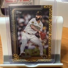 2025 Topps Series 1 Tanner Scott Team Color Border Variation Padres SP #195