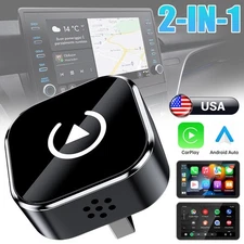Wireless CarPlay Adapter For iPhone Apple Android Auto Wired to Wireless Dongle