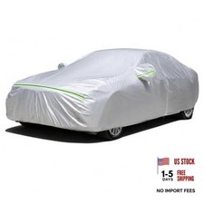 Car Cover Waterproof All Weather 1 Fit Sedan Length 184-193 inch Silver