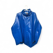 Tingley FR CAT2 Rain Coat NO HOOD Blue Snap Close Work Gear Sz XL