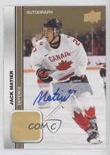 2023 Upper Deck Team Canada Juniors Men's U-20 Signatures Jack Matier Auto 17q9