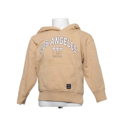 Lager 157, Kapuzenpullover, Größe: 100, Beige, Baumwolle/Polyester, Print #bEm