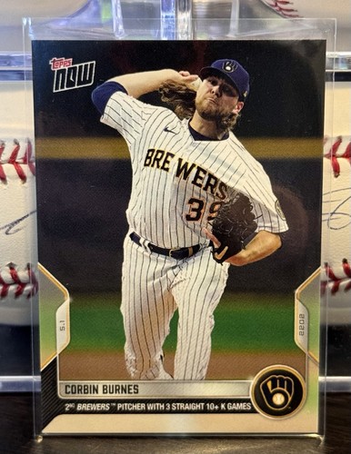 2022 Topps Now 114 Corbin Burnes