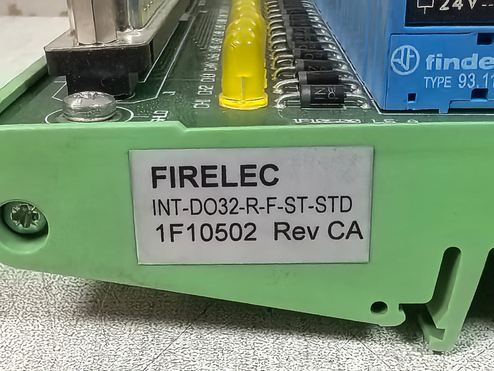 FIRELEC 1F10387 / 1F10389 REV FC FIRELEC INT-DO32-R-F-ST-STD 1F10502 REV CA INDUSTRIAL INTERFACE BOARD 4