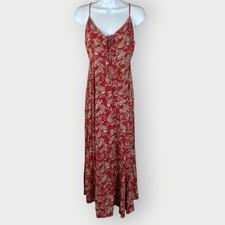Forever 21 Baby Doll Maxi Dress | S | Red Paisley | Coastal Cowgirl Western