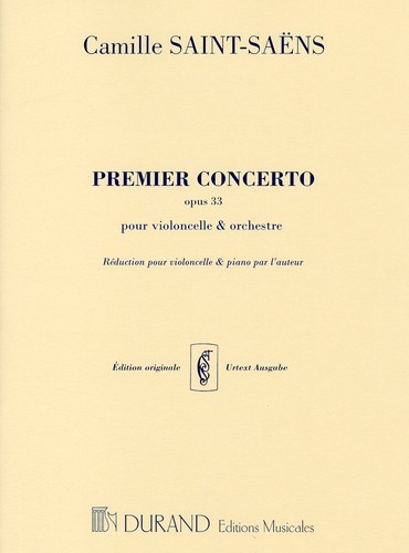 Saint-Saëns: Cello Concerto No. 1 in A minor, Op.33/Durand/Solo sheet music with