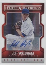 2014 Elite Extra Edition Inspirations Die-Cut Signatures Jeff Brigham Auto 03rx
