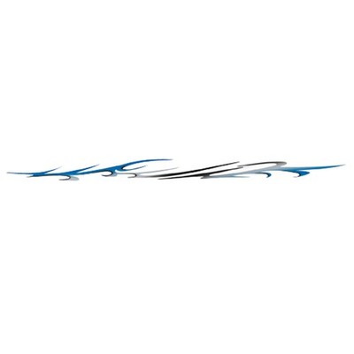 Race Graphics Distel in Atlantic Blue Met / Ebony - 6 x 102 Inch