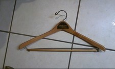 Vintage George M. Hunter Fort Covington New York Wood Coat Hanger Advertising