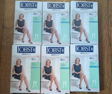 Lot 6 Jobst Ultra Sheer Support Women Compression Knee Silky Beige 8-15mmHg