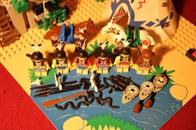 LEGO Western Indians Boulder Cliff Canyon 6748 ww019 ww018 ww014 ww022 1997