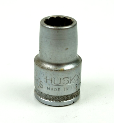 #ad Husky 7 16quot; 12 Point Shallow Chrome Socket 1 2quot; Drive Underline Logo CT1214 USA $4.00