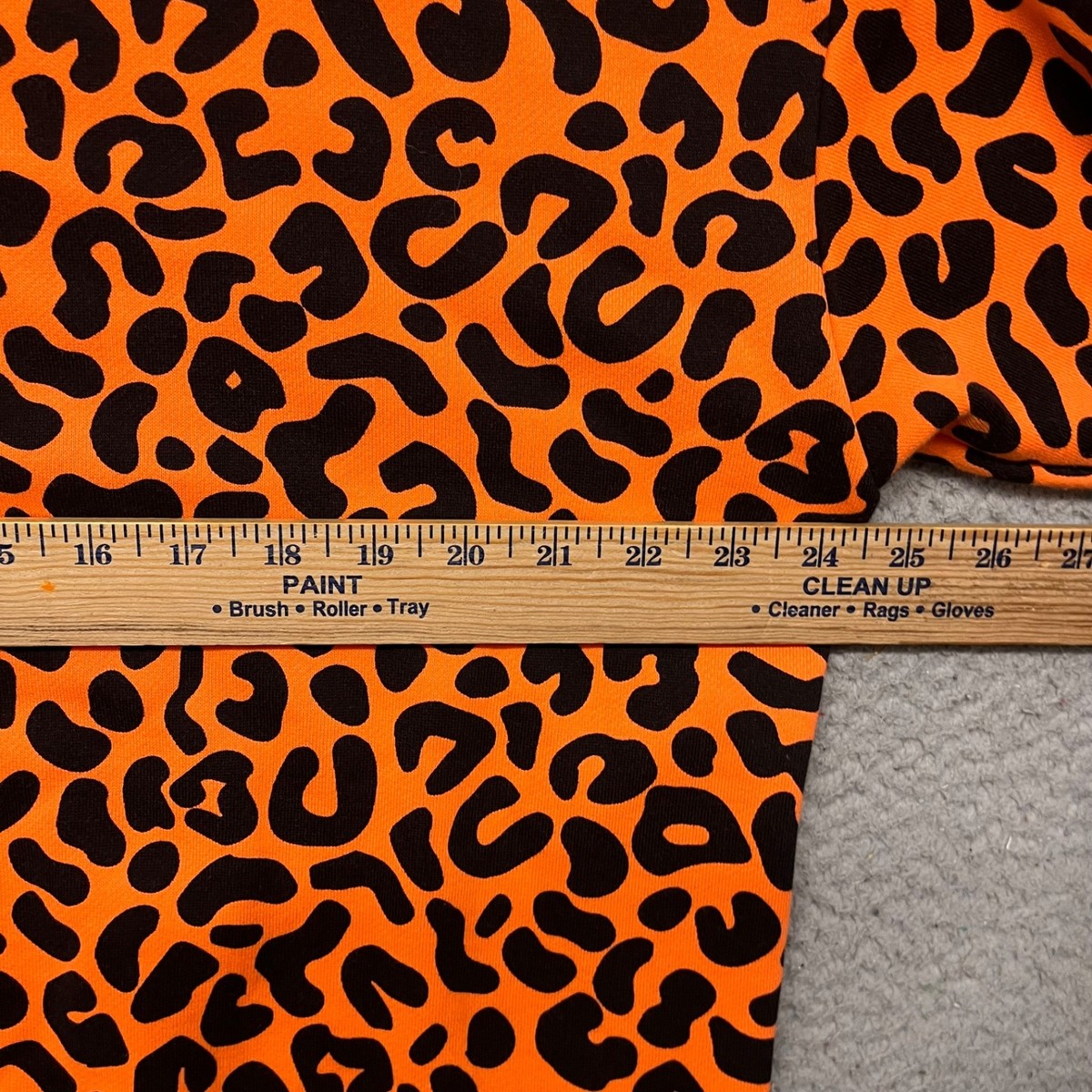 Adidas Rich Mnisi Hoodie Womens L Orange Leopard Animal Print