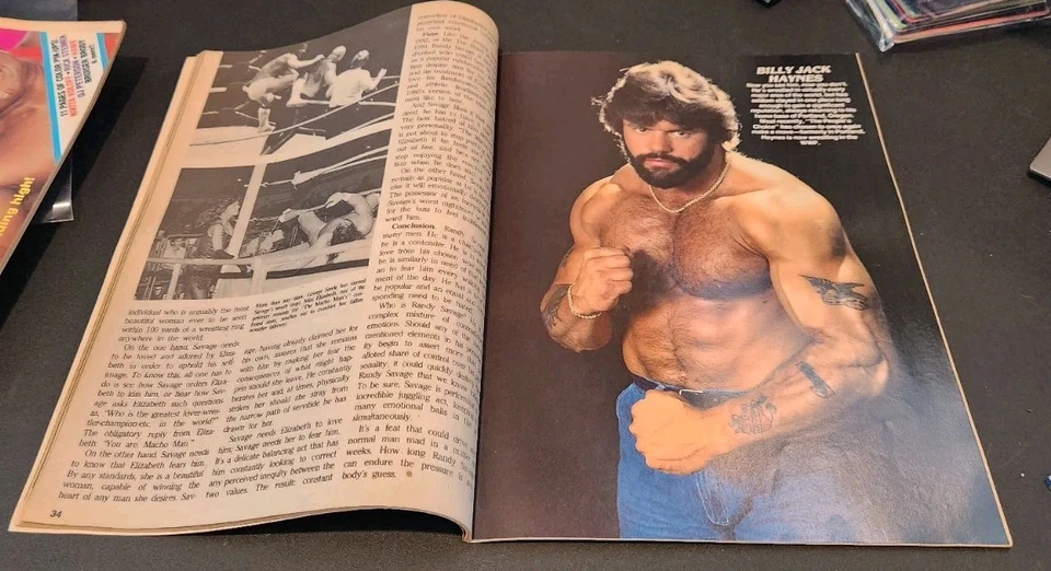 1986 Pro Wrestling Illustrated annual Magazine WWF WWE NWA AWA Road Warriors - Image 2 of 3