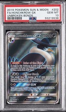 2019 POKEMON SUN & MOON UNBROKEN BONDS #202 FULL ART/HONCHKROW GX PSA 10 on eBay