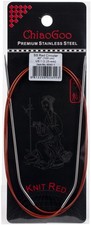ChiaoGoo 6040-1 Red Circular Knitting Needles 40"-Size 1/2.25mm