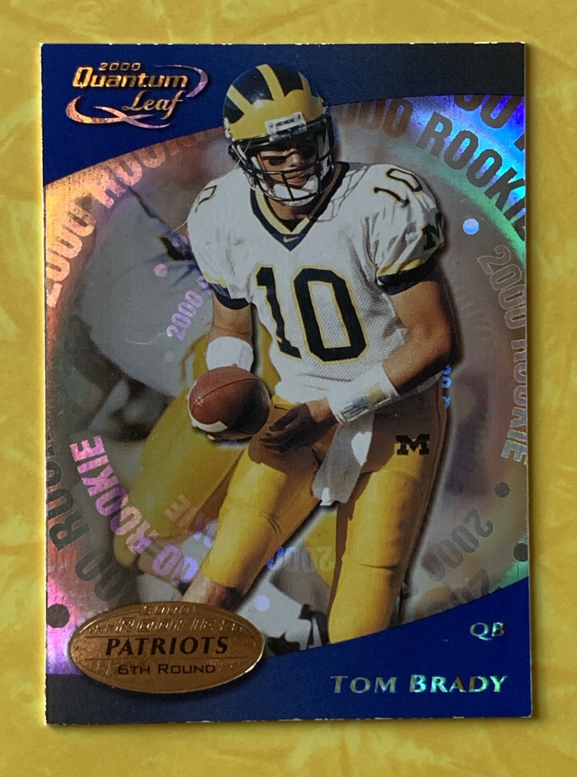 2000 Donruss Quantum Leaf - 2000 Rookie Card Tom Brady #343 (RC)