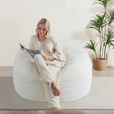 3FT Bean Bag Chair Comfy Bean Bag Chairs Adults Luxury Velvet Memory Foam